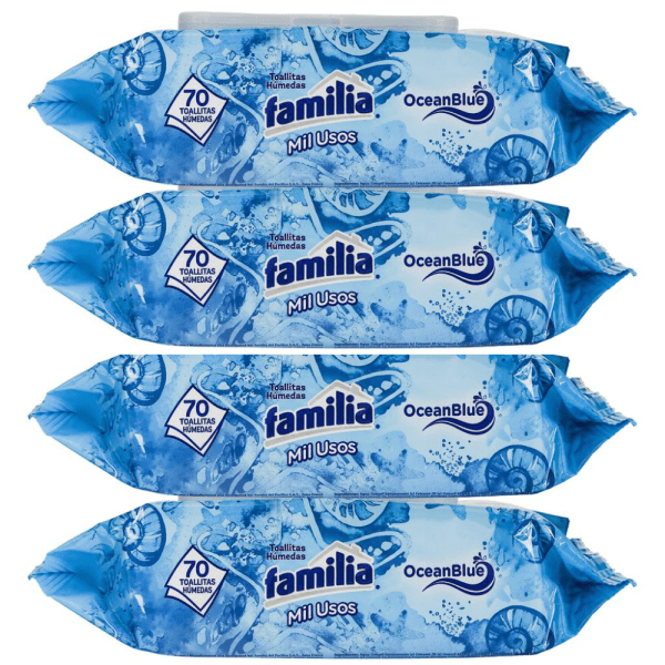 Toallitas Humedas Familia Mil Usos 4 Paquetes - Imagen 2