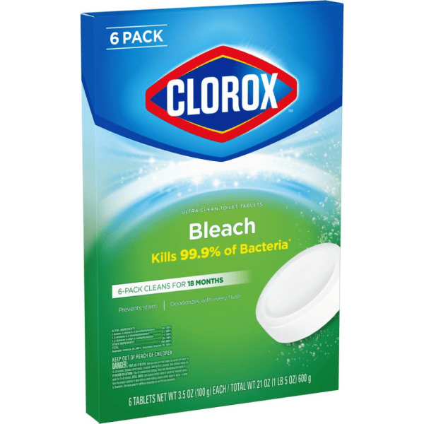 6 Tabletas Limpiadoras Para Inodoros Clorox Ultra Clean