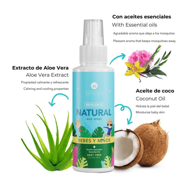 Repelente Natural Bebes Y Niños Havva 120ml - Imagen 2