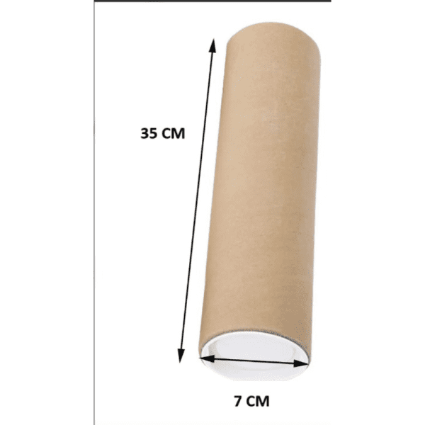 Tubos De Póster Para Envío De Cartón Para Documentos 35CM x12 Unid - Imagen 2