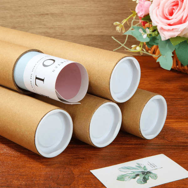 Tubos De Póster Para Envío De Cartón Para Documentos 35CM x12 Unid - Imagen 6