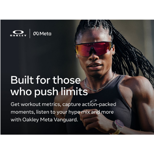 Gafas Oakley Meta Vanguard con IA Meta, compatibilidad con audio, foto y vídeo Lentes Prizm Negras - Imagen 7